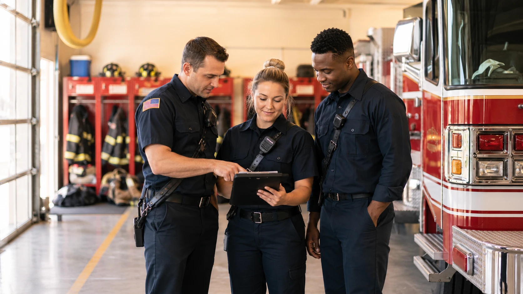 Fire and EMS crew
